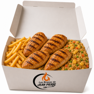 4 Pechugas Asadas + Papas Fritas + Arroz Chaufa