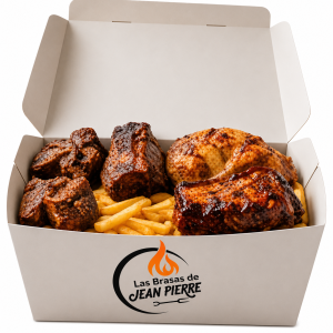 Elige Cuatro Proteina mas Papas Fritas Arroz Chaufa