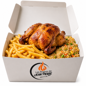 Pollo Entero Papas Fritas Arroz Chaufa Mediano